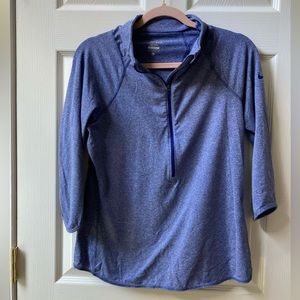 Nike Dri-Fit Quarter Zip Athletic Top Women’s Large